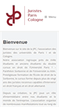 Mobile Screenshot of juristespariscologne.fr