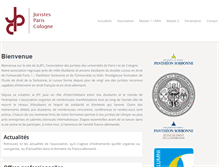 Tablet Screenshot of juristespariscologne.fr
